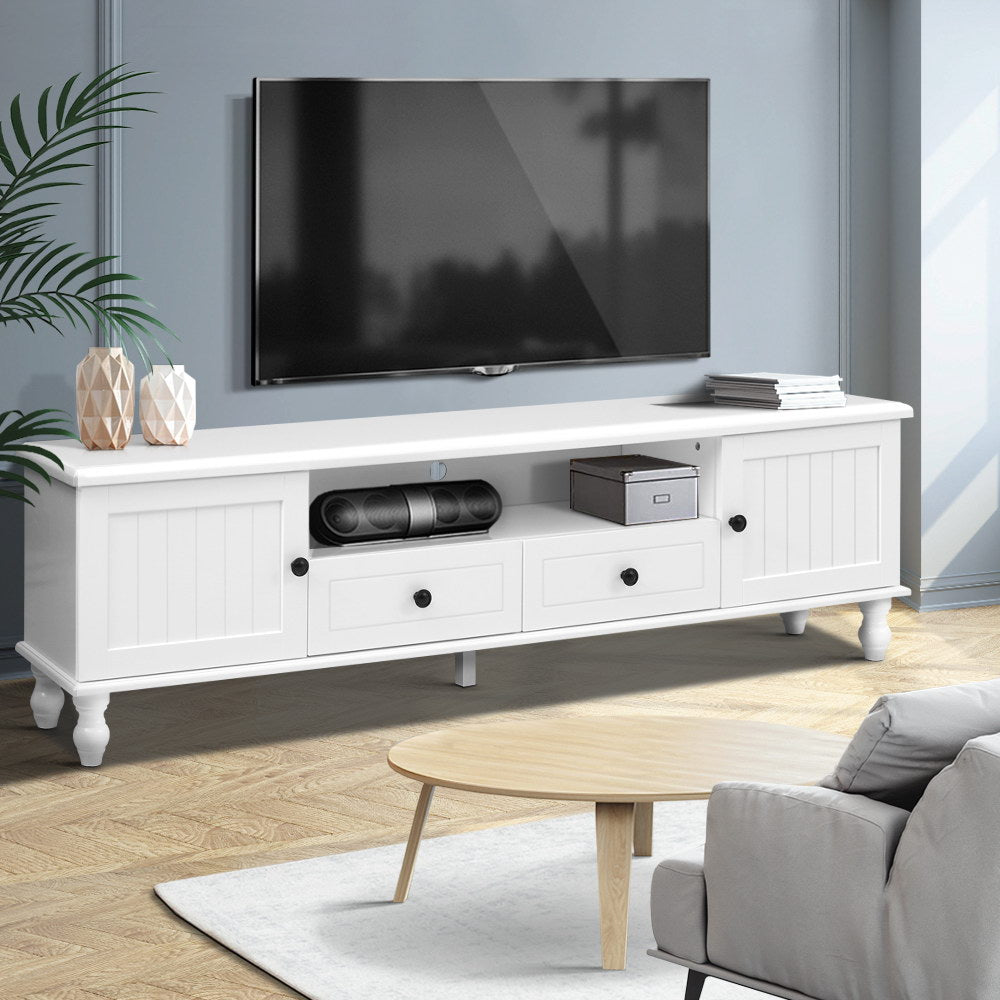TV Units: Artiss TV Cabinet Entertainment Unit 160cm White Kubi