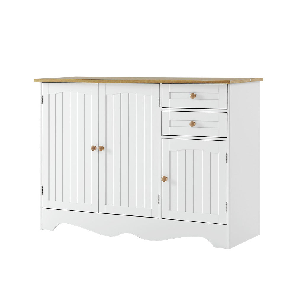 Buffets & Sideboards: Artiss Buffet Sideboard 3 Doors - BERNE White