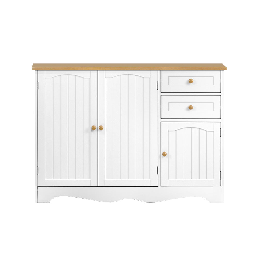 Buffets & Sideboards: Artiss Buffet Sideboard 3 Doors - BERNE White