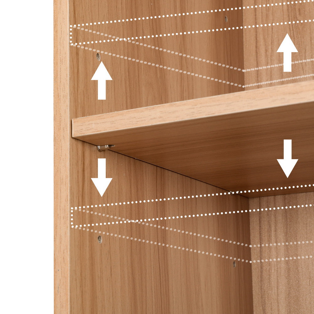 Bookcases & Shelves: Artiss Bookshelf 8 Tiers MILO Pine