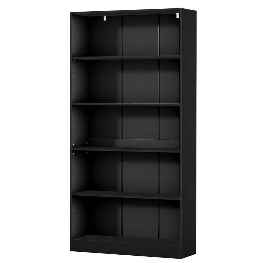 Bookcases & Shelves: Artiss Bookshelf 5 Tiers ANTON Black