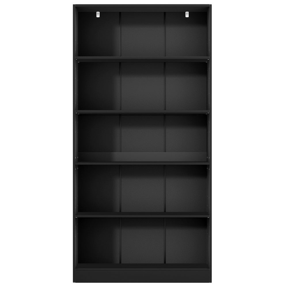 Bookcases & Shelves: Artiss Bookshelf 5 Tiers ANTON Black