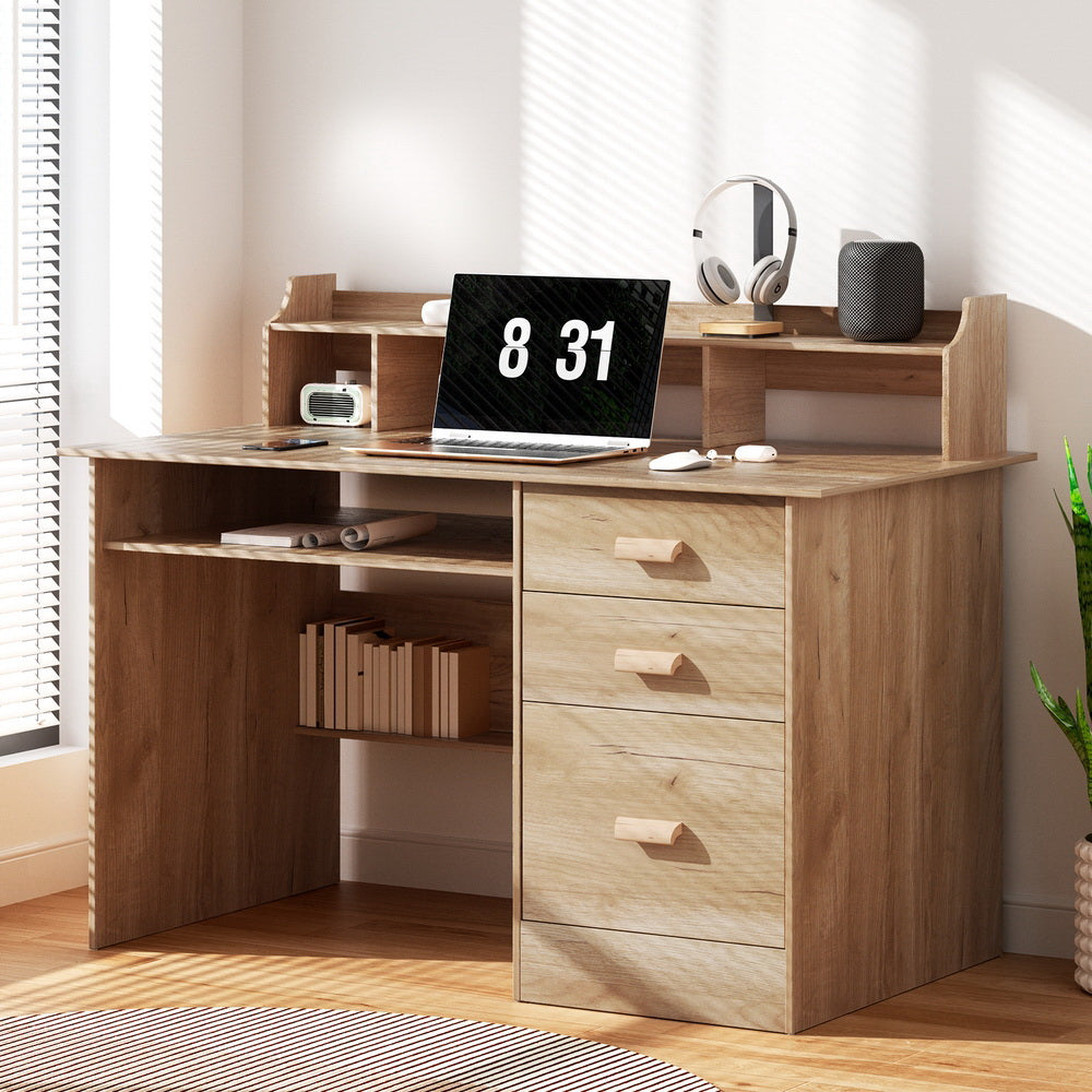 Desks: Artiss Computer Desk Office Study Desks Table Shelf Drawer