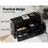 Artiss 6 Chest of Drawers - VEDA Black