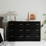 Dressers: Artiss 6 Chest of Drawers - VEDA Black