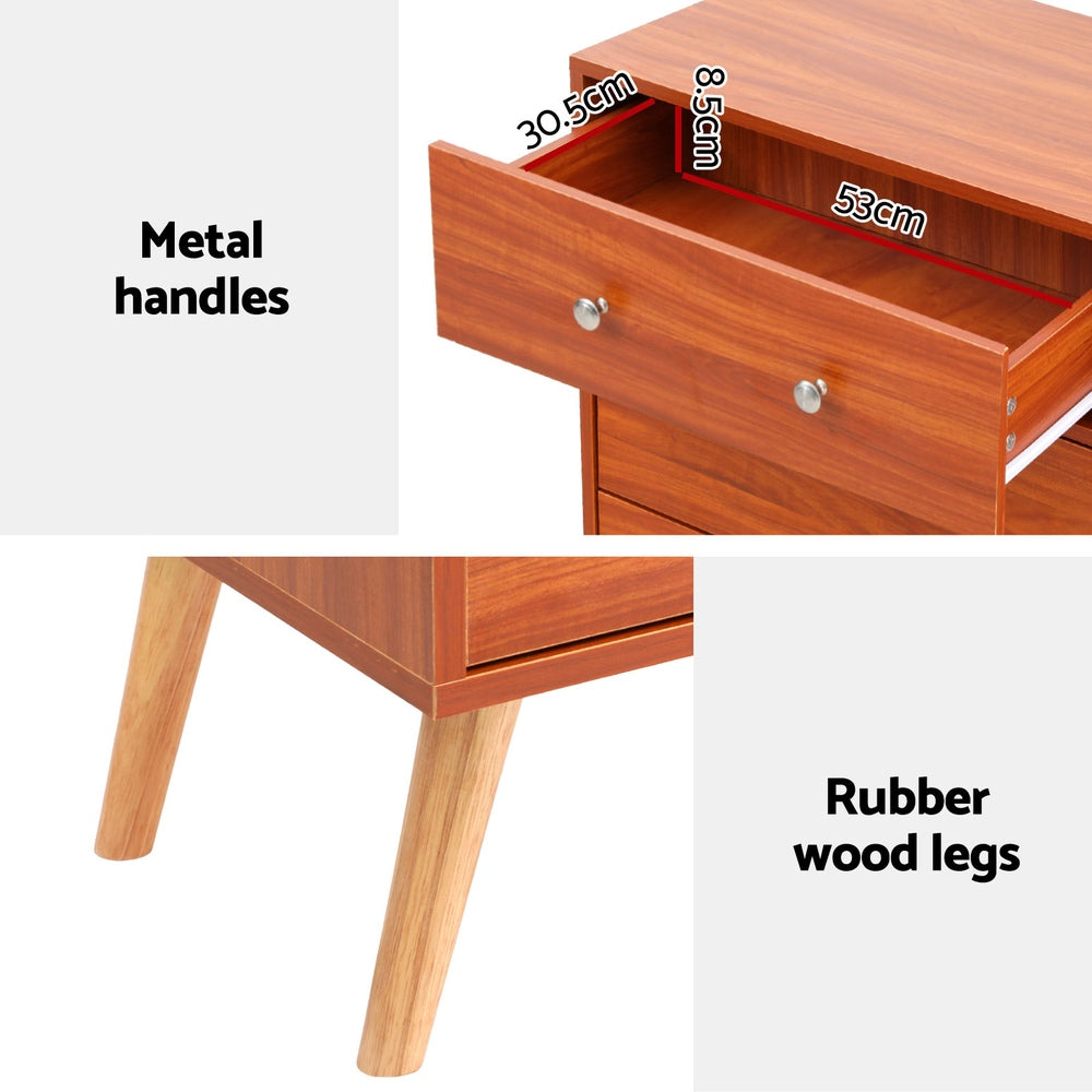 Dressers: Artiss 6 Chest of Drawers Storage Cabinet Walnut