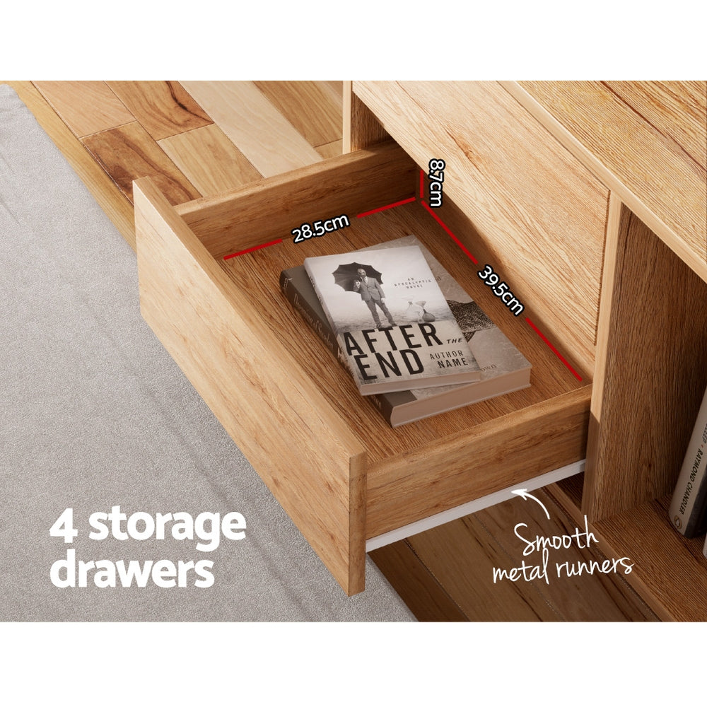 TV Units: Artiss Entertainment Unit Stand TV Cabinet Storage Drawer Shelf 180cm Wooden
