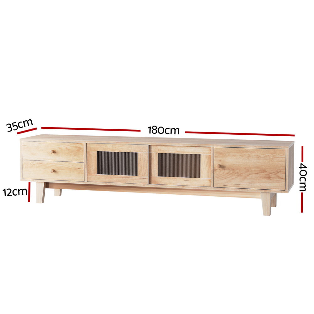 TV Units: Artiss TV Cabinet Entertainment Unit Stand Storage Drawer 180CM