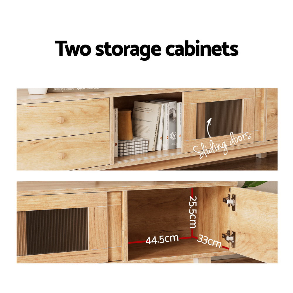 TV Units: Artiss TV Cabinet Entertainment Unit Stand Storage Drawer 180CM
