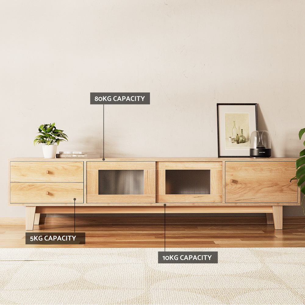 TV Units: Artiss TV Cabinet Entertainment Unit Stand Storage Drawer 180CM