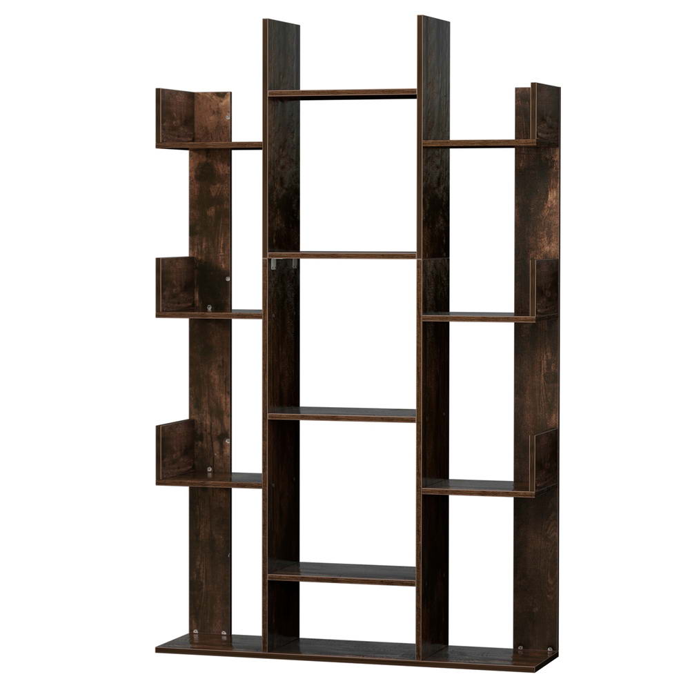 Bookcases & Shelves: Artiss Tree-Shaped Bookshelf ROMI Walnut