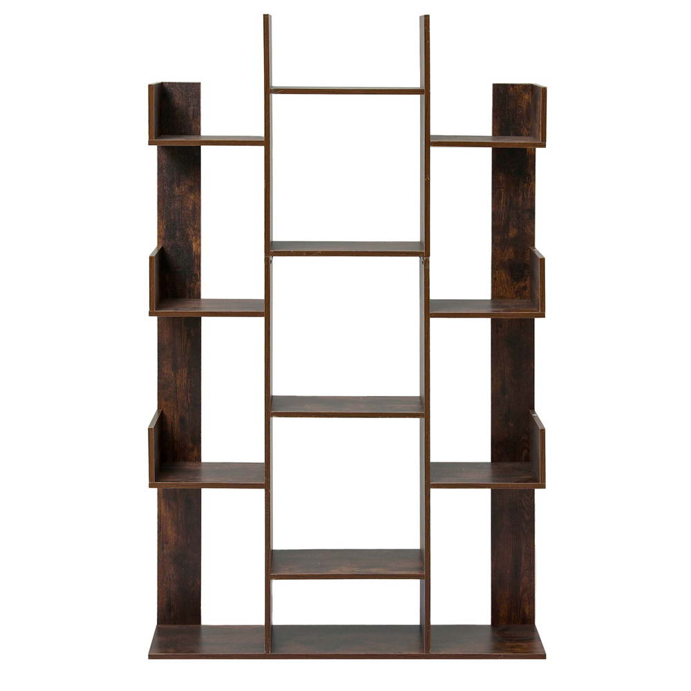 Bookcases & Shelves: Artiss Tree-Shaped Bookshelf ROMI Walnut