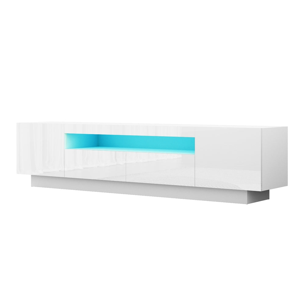TV Units: Artiss TV Unit Entertainment Unit Storage Drawer RGB LED 180cm White