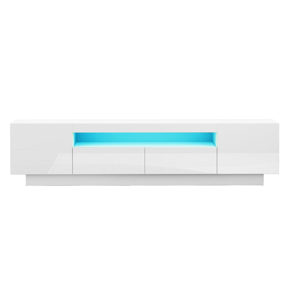 TV Units: Artiss TV Unit Entertainment Unit Storage Drawer RGB LED 180cm White