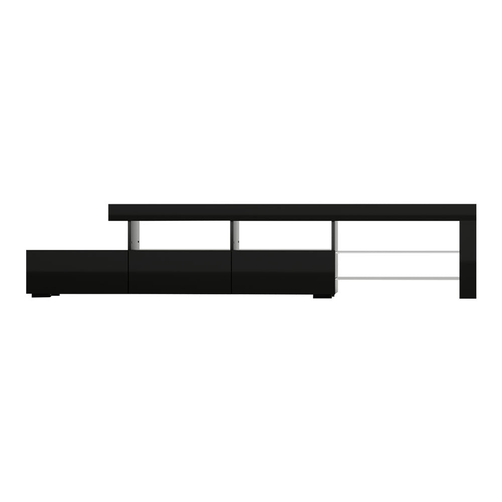 TV Units: Artiss Entertainment Unit TV Cabinet LED 215cm Black Caya
