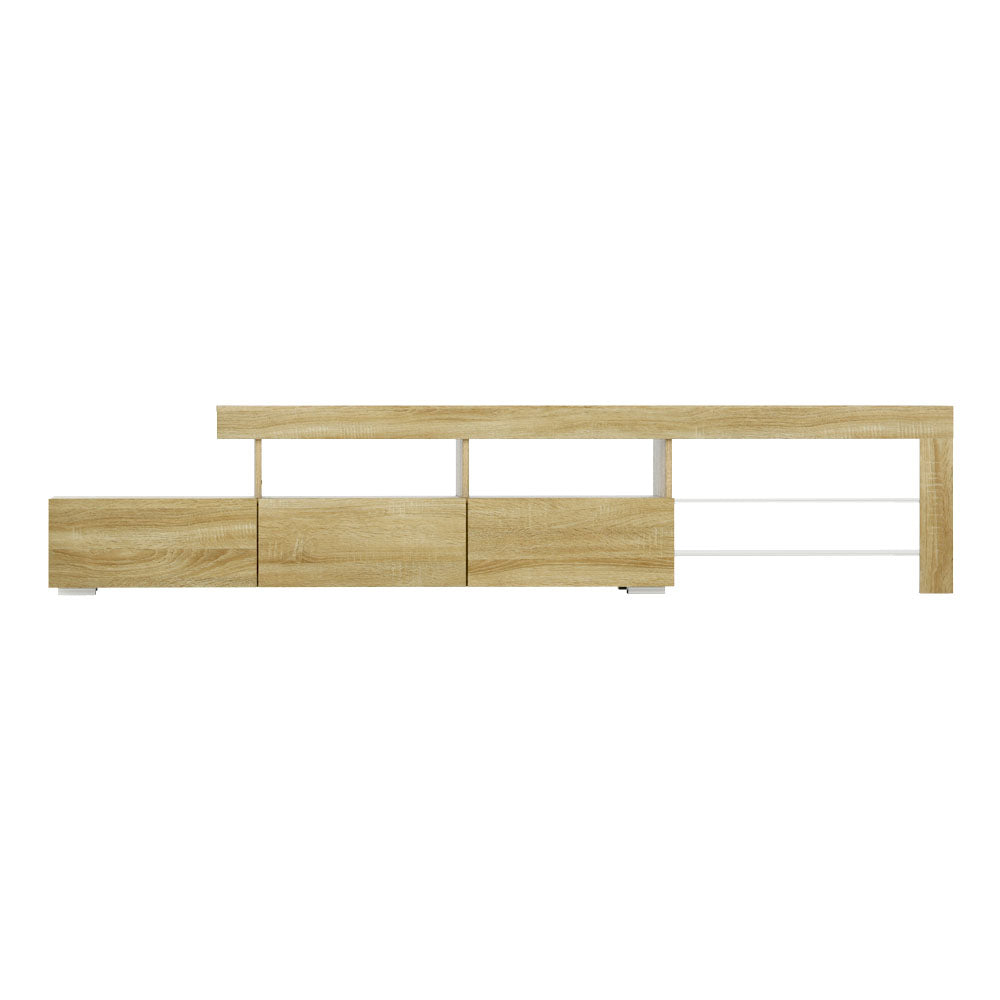 TV Units: Artiss Entertainment Unit TV Cabinet LED 215cm Pine Caya