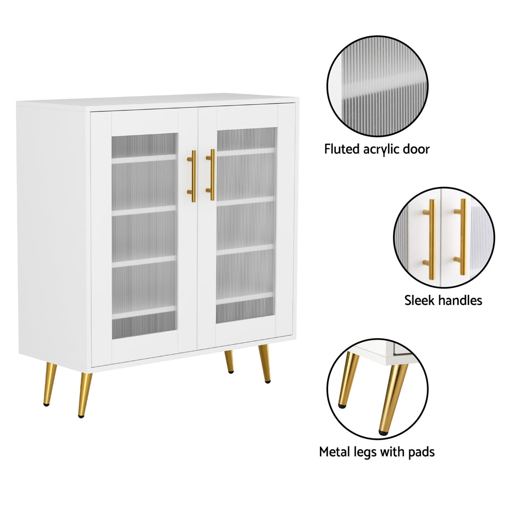 Shoe Storage: Artiss Shoe Rack 5-tier 20 Pairs Storage LED Light