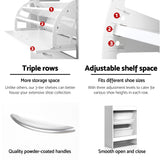 Artiss 2x Shoe Cabinet Storage Organiser 2 Flip Drawer White