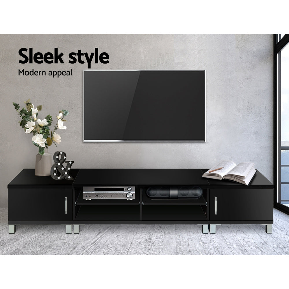 TV Units: Artiss TV Cabinet Entertainment Unit 190cm Black Danson