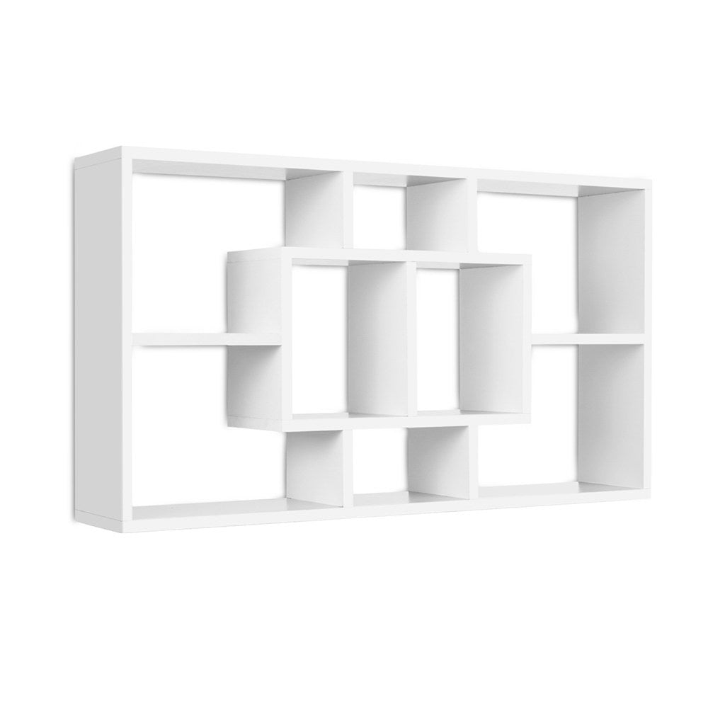 Bookcases & Shelves: Artiss Floating Wall Shelves Bookshelf White