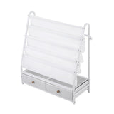 Kid's Bookcases & Shelves: Keezi Kids Bookshelf Metal Storage Rack Toy Organiser Display Shelf Drawer White