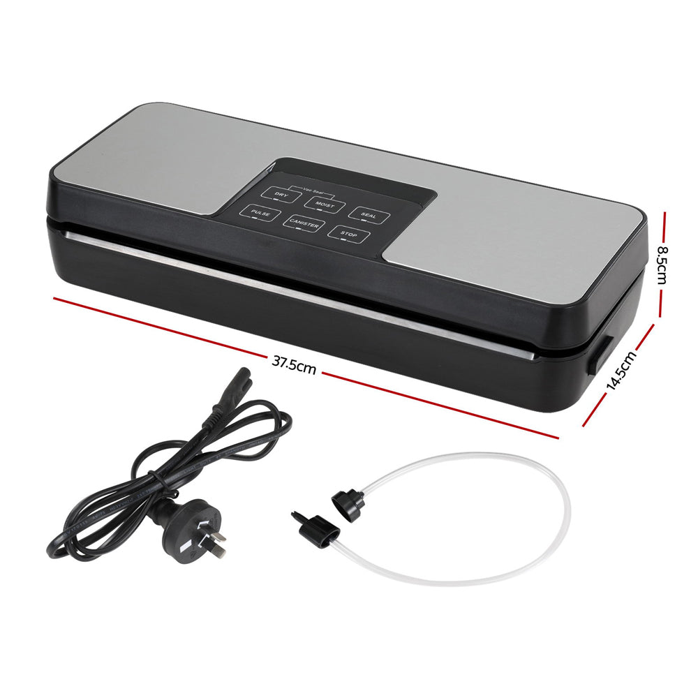 Food Storage: Devanti Food Vacuum Sealer Machine Fresh Storage Auto Seal Slide Cutter 5 Modes