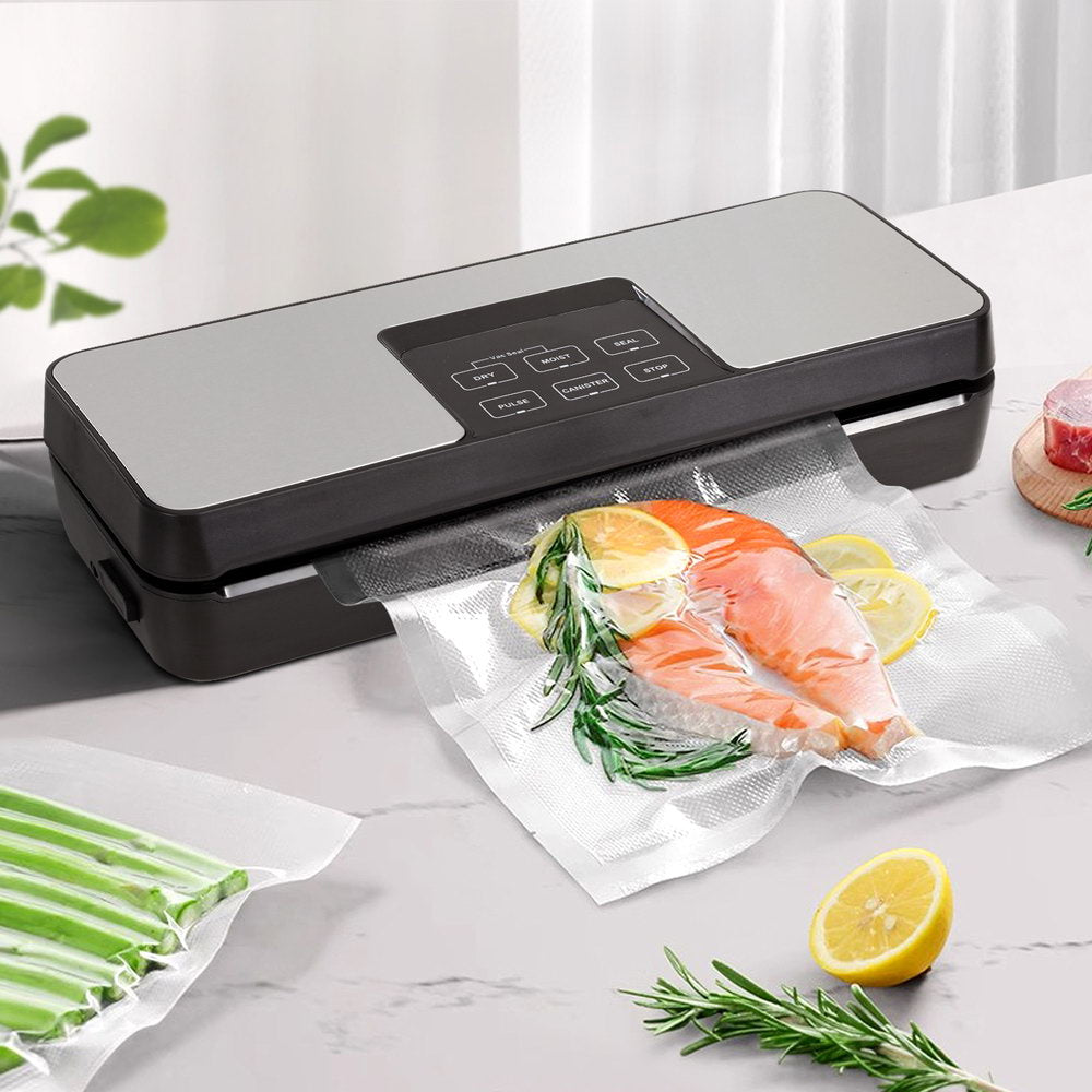 Food Storage: Devanti Food Vacuum Sealer Machine Fresh Storage Auto Seal Slide Cutter 5 Modes
