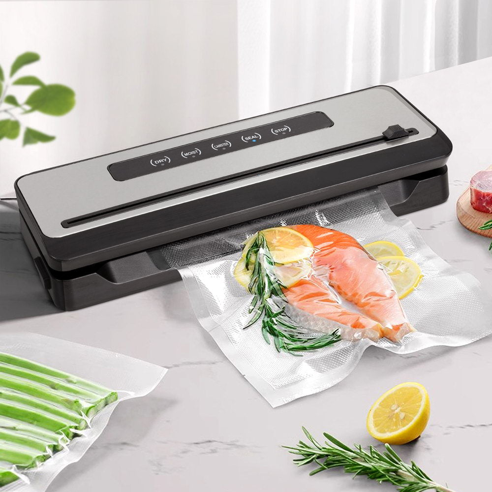 Food Storage: Devanti Food Vacuum Sealer Machine Fresh Storage Sealing Cutter Bags 4 Modes
