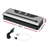 Devanti Food Vacuum Sealer Machine Auto Seal Slide Cutter 9 Modes Marinate Black
