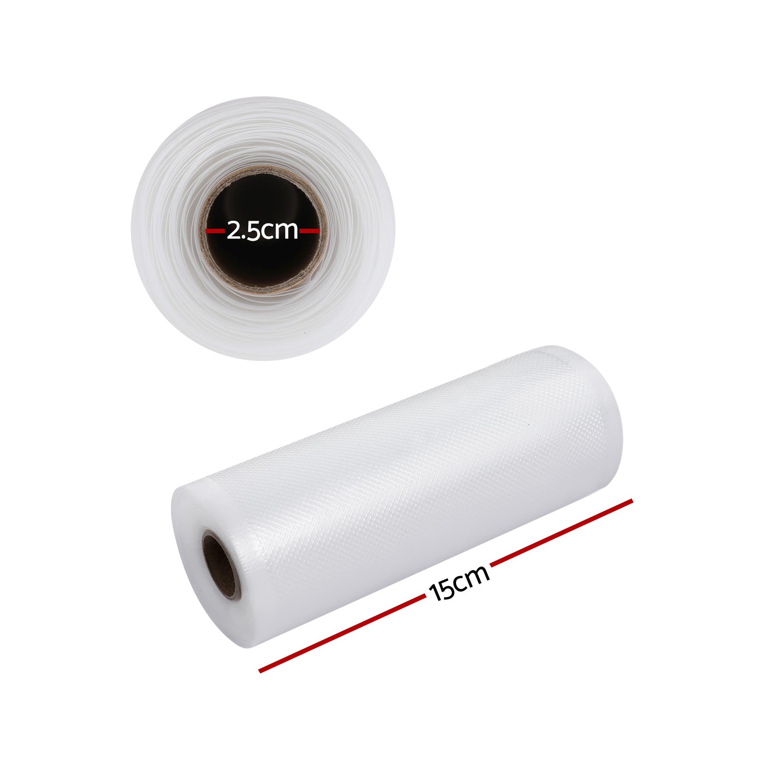 Food Storage: 2 Rolls Food Vacuum Sealer Bags Storage Saver Heat Sealing Bag Pack 15CMX6M