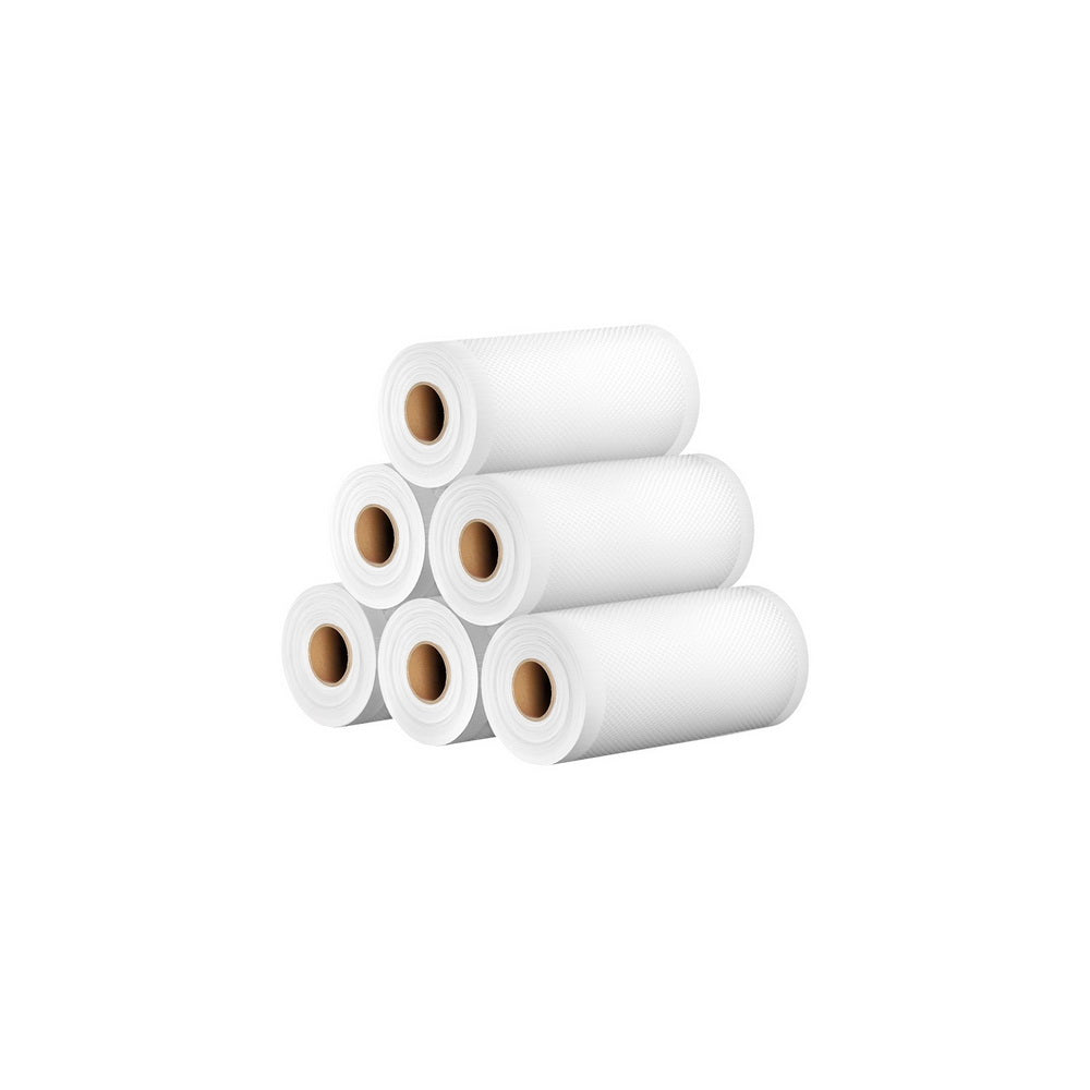 Food Storage: 6 Rolls Food Vacuum Sealer Bags Storage Saver Heat Sealing Bag Pack 15CMX6M