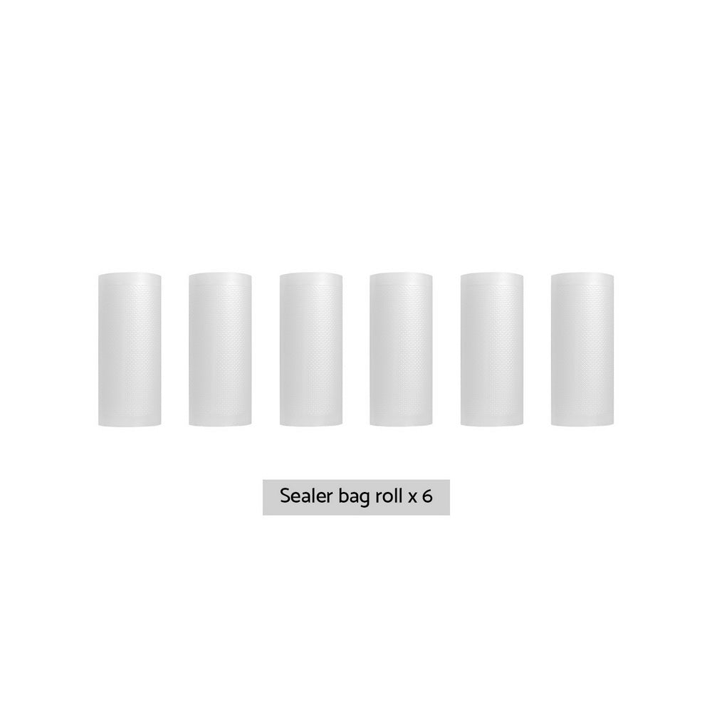 Food Storage: 6 Rolls Food Vacuum Sealer Bags Storage Saver Heat Sealing Bag Pack 15CMX6M