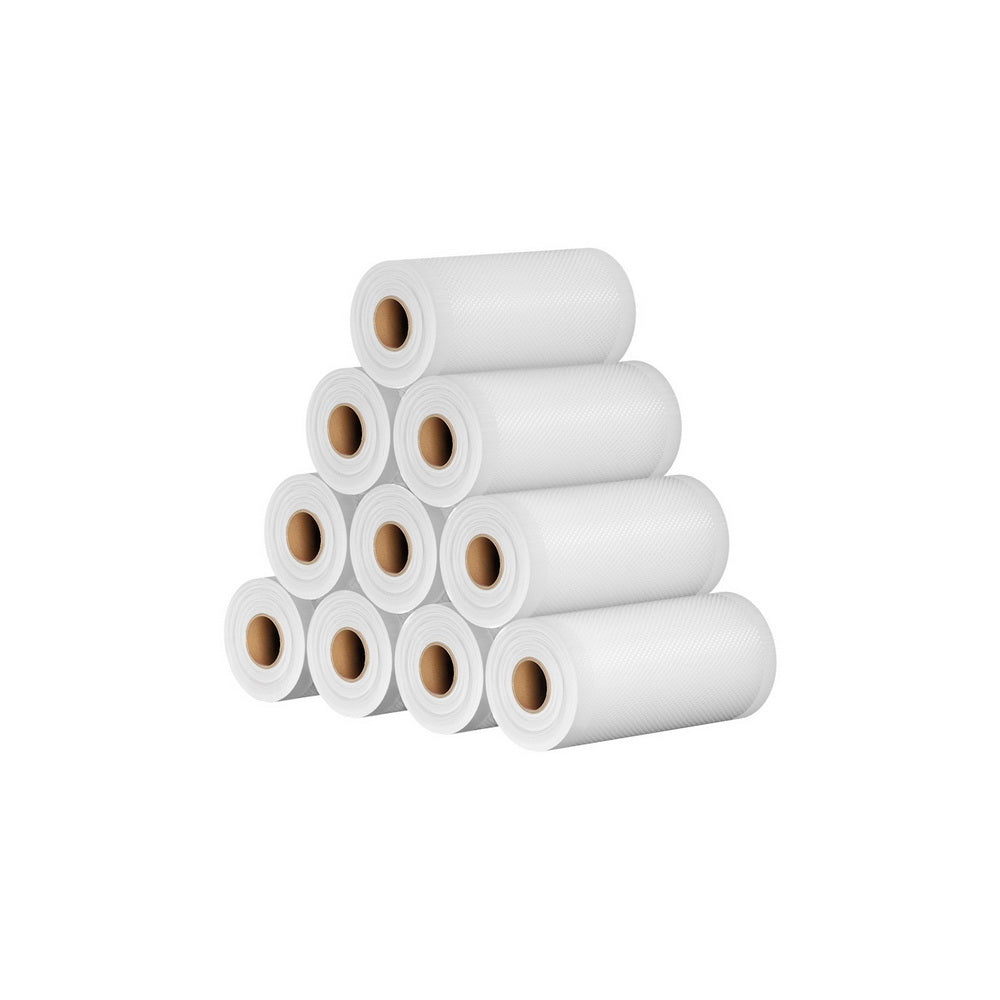 Food Storage: 10 Rolls Food Vacuum Sealer Bags Storage Saver Heat Sealing Bag Pack 15CMX6M