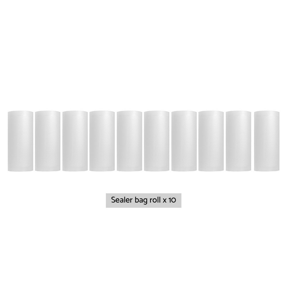 Food Storage: 10 Rolls Food Vacuum Sealer Bags Storage Saver Heat Sealing Bag Pack 15CMX6M