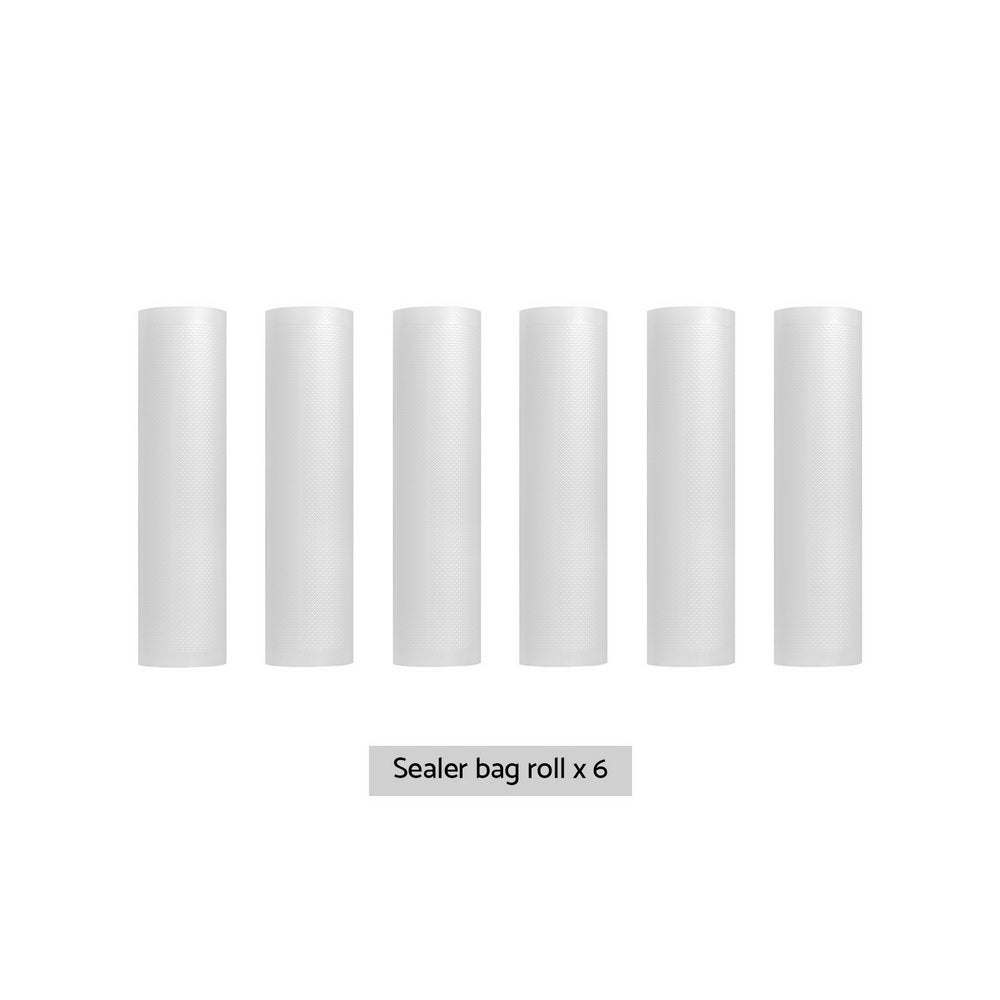 Food Storage: 6 Rolls Food Vacuum Sealer Bags Storage Saver Heat Sealing Bag Pack 28CMX6M