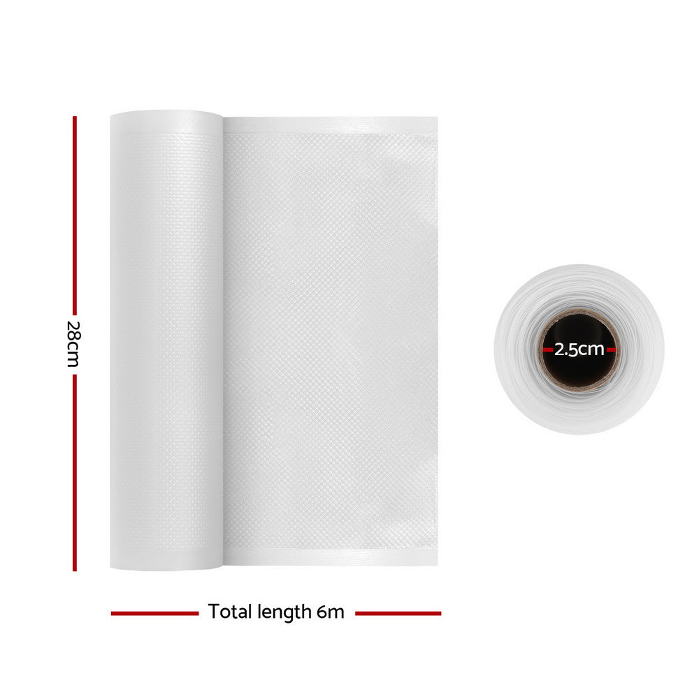 Food Storage: 10 Rolls Food Vacuum Sealer Bags Storage Saver Heat Sealing Bag Pack 28CMX6M