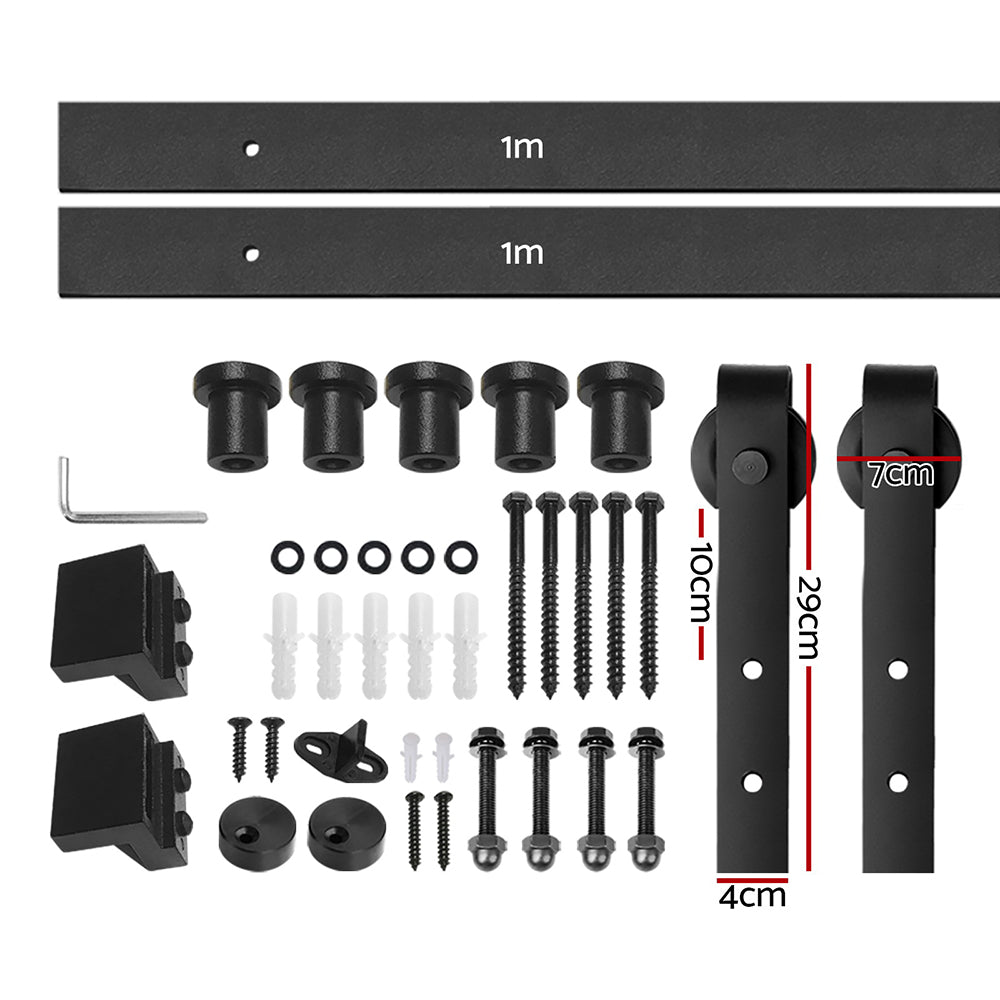 Door Hardware: Cefito Sliding Barn Door Hardware Track Set 2m