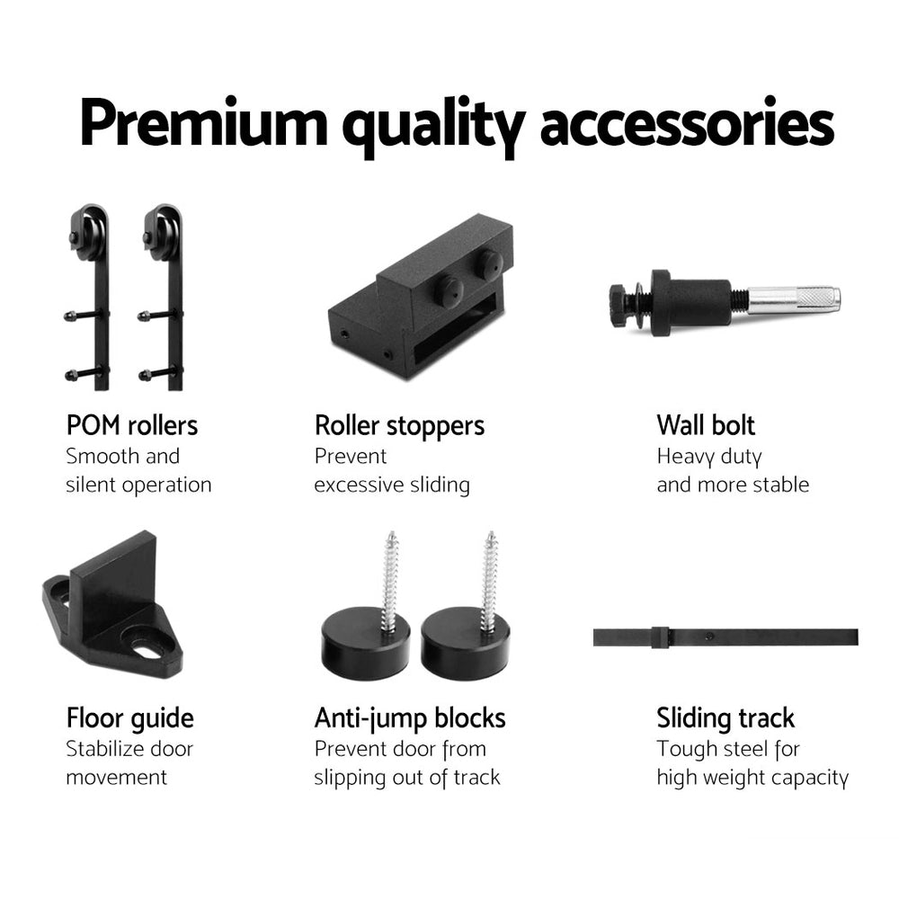 Door Hardware: Cefito Sliding Barn Door Hardware Track Set 2m