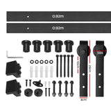 Door Hardware: Cefito Sliding Barn Door Hardware Track Set 1.83m