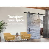Door Hardware: Cefito Sliding Barn Door Hardware Track Set 1.83m