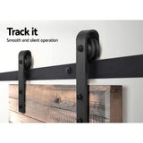Door Hardware: Cefito Sliding Barn Door Hardware Track Set 2.44m