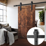 Door Hardware: Cefito Sliding Barn Door Hardware Track Set 2.44m