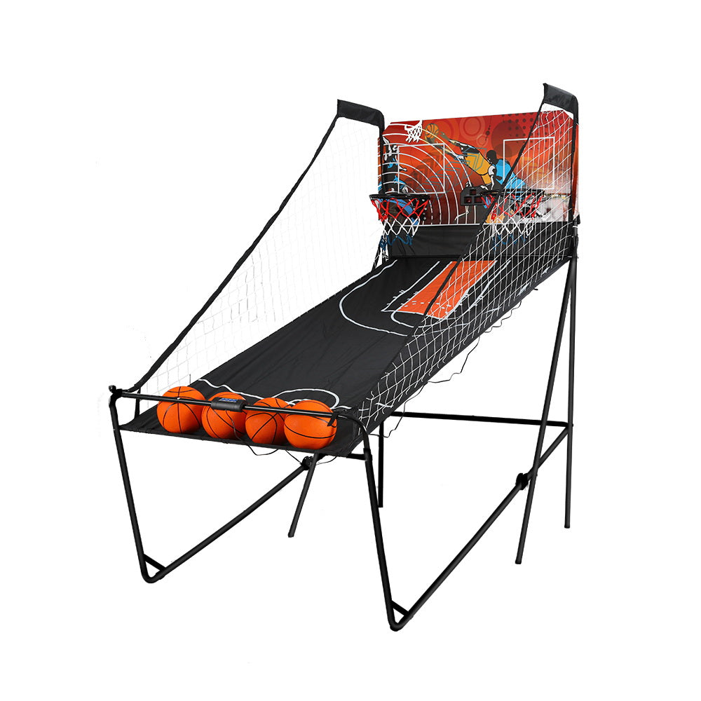 Basketball & Basketball Accessories: Basketball Arcade Game Electronic Scorer 8 Games Double Shoot Black