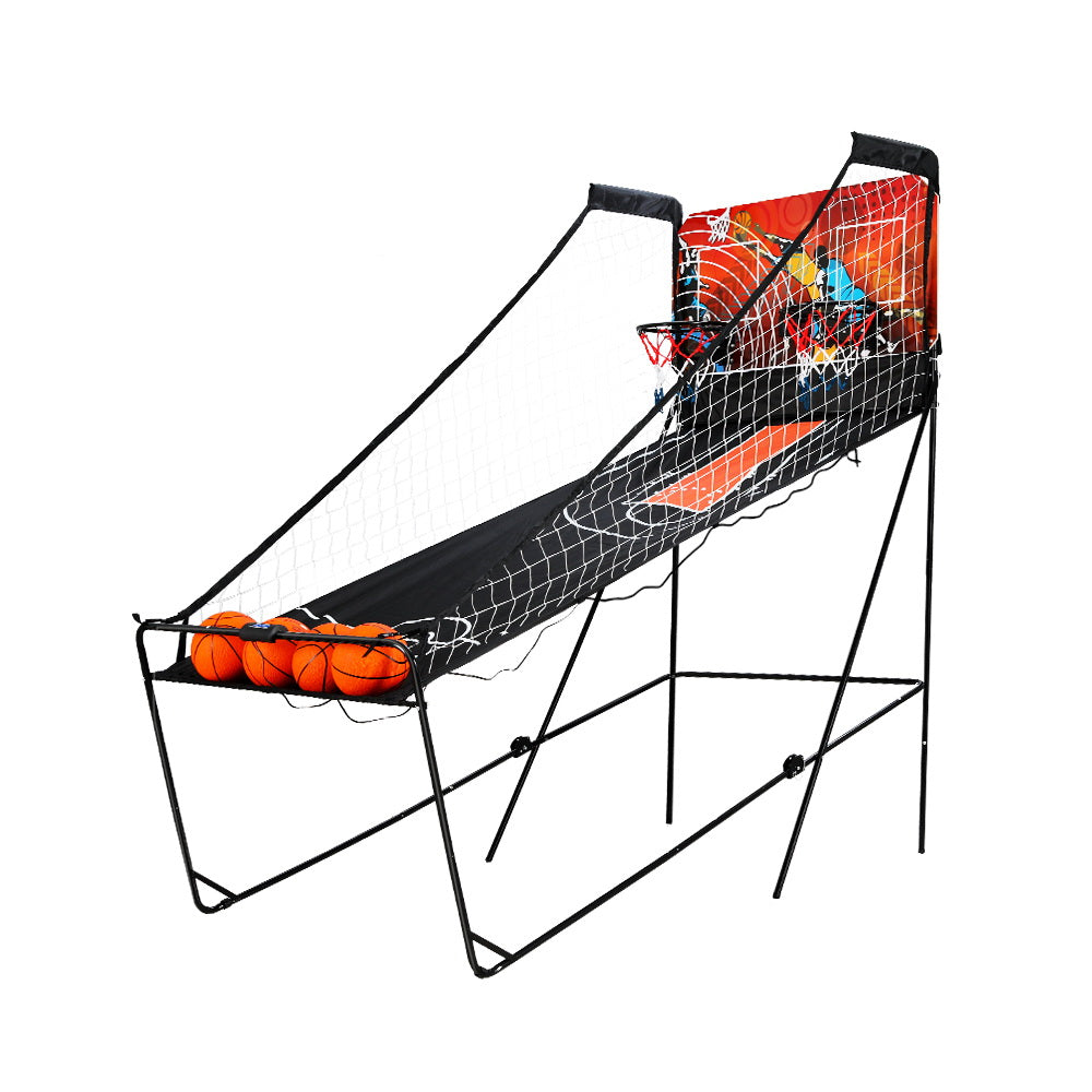 Basketball & Basketball Accessories: Basketball Arcade Game Electronic Scorer 8 Games Double Shoot Black