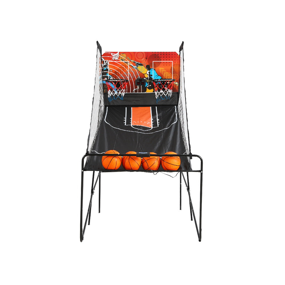Basketball & Basketball Accessories: Basketball Arcade Game Electronic Scorer 8 Games Double Shoot Black