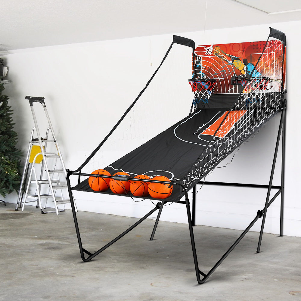 Basketball & Basketball Accessories: Basketball Arcade Game Electronic Scorer 8 Games Double Shoot Black