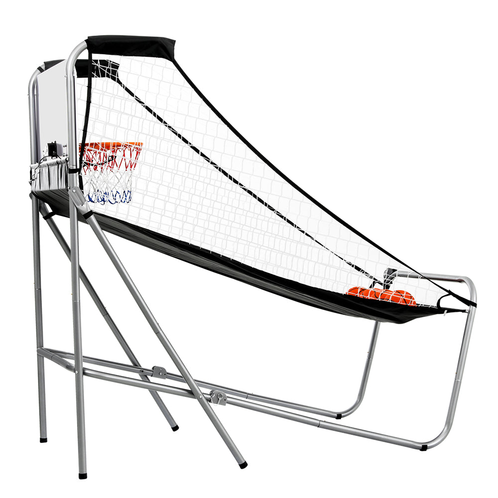 Basketball & Basketball Accessories: Basketball Arcade Game Electronic Scorer 8 Games Double Shoot Grey