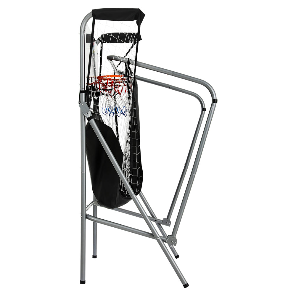 Basketball & Basketball Accessories: Basketball Arcade Game Electronic Scorer 8 Games Double Shoot Grey