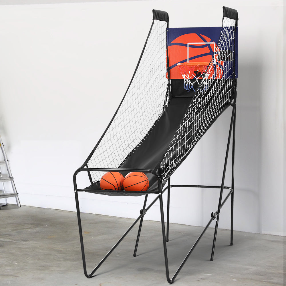 Basketball & Basketball Accessories: Basketball Arcade Game Electronic Scorer 8 Games Double Shoot Grey