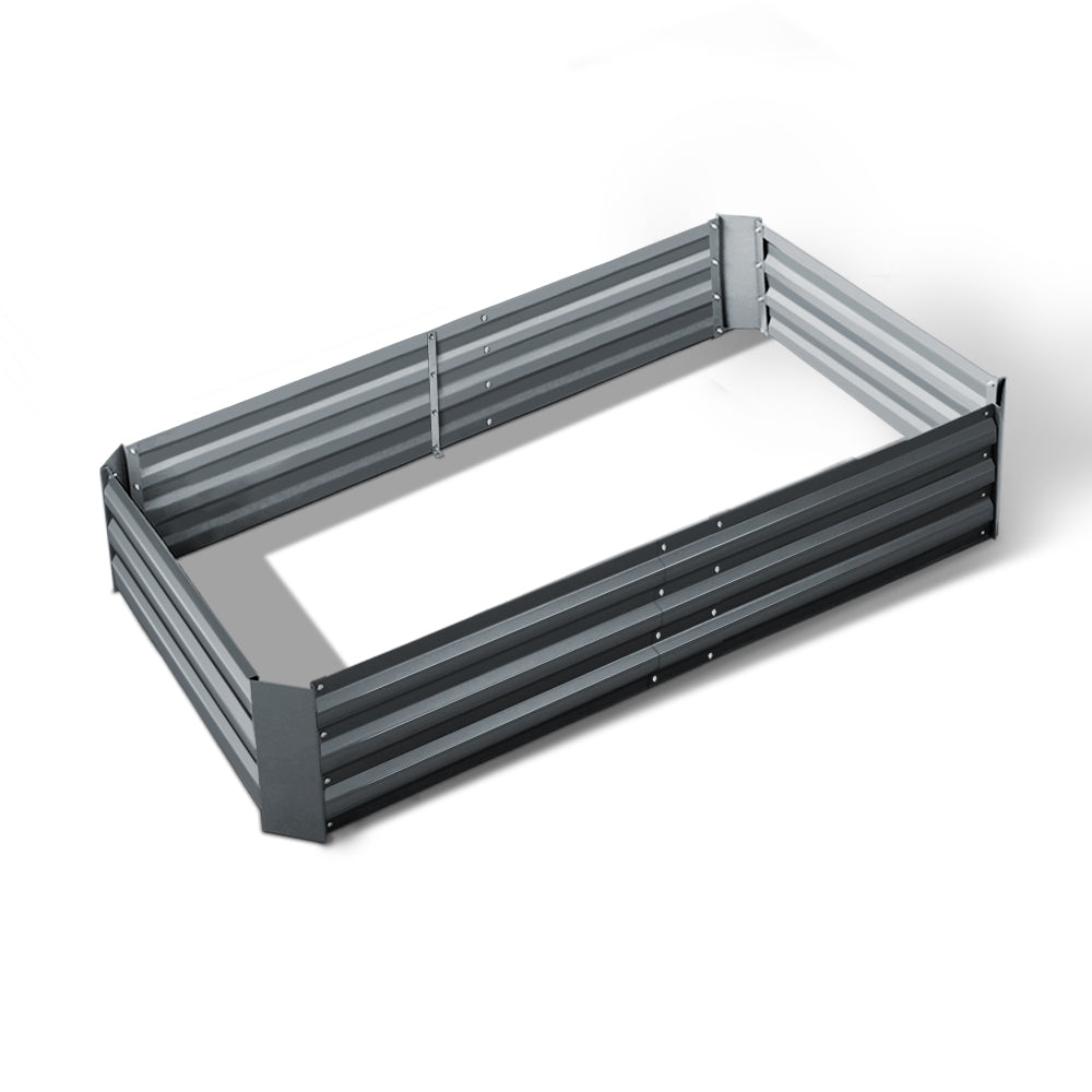 Garden Beds & Planters: Green Fingers Garden Bed 150x90cm Planter Box Raised Container Galvanised Steel